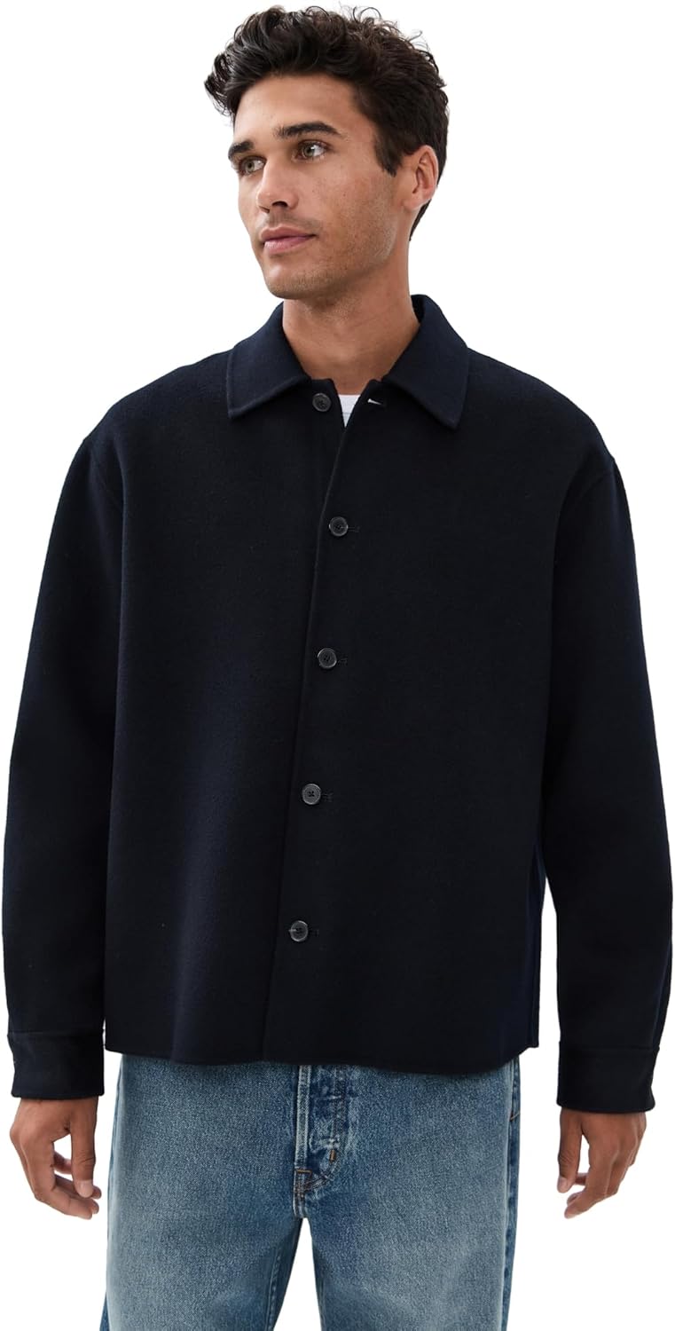 FRAME Men's Double Face Wool Shirt Jacket