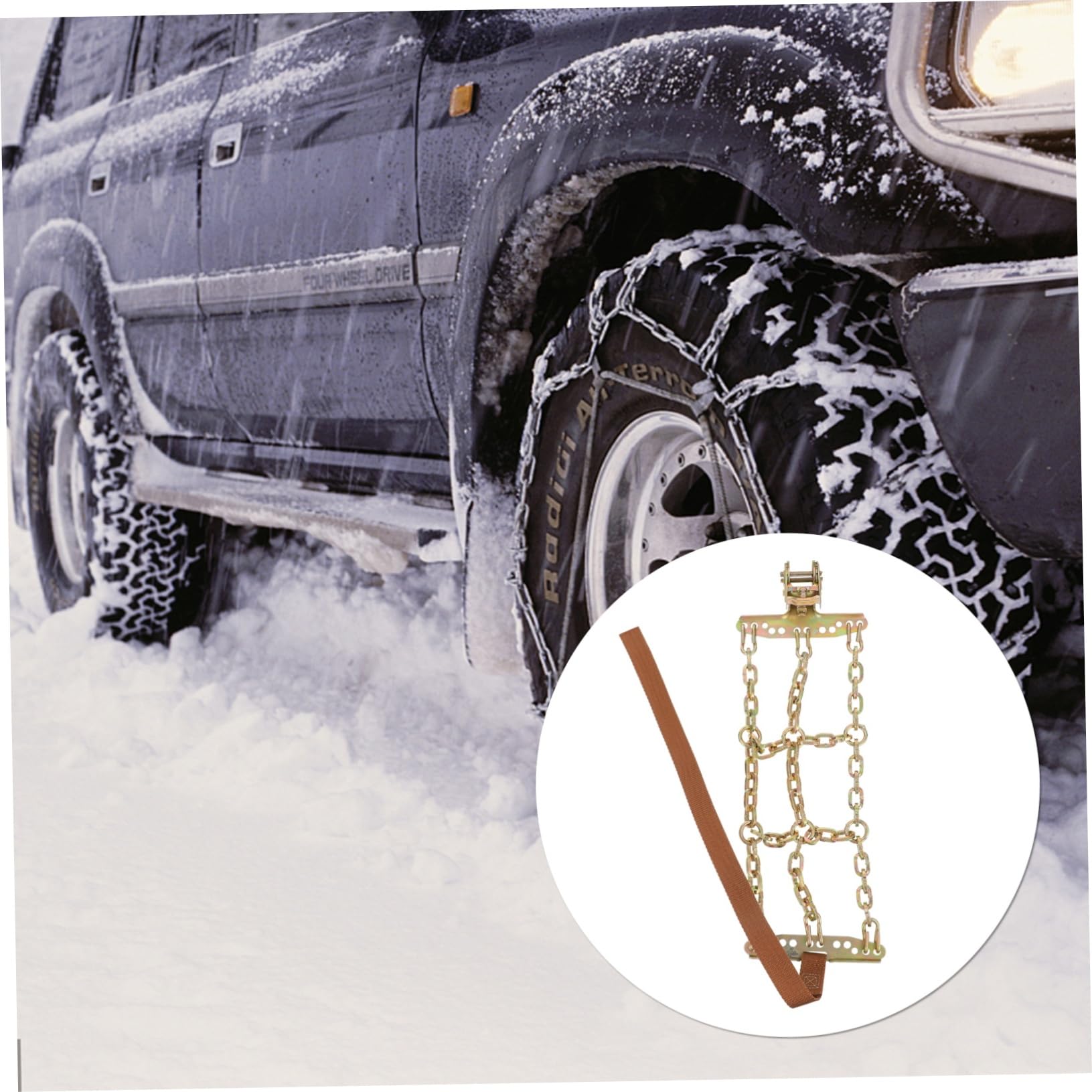 Zerodeko Catene da Neve per Auto Catene da Neve Antiscivolo per Fango Ghiaccio Accessori Auto