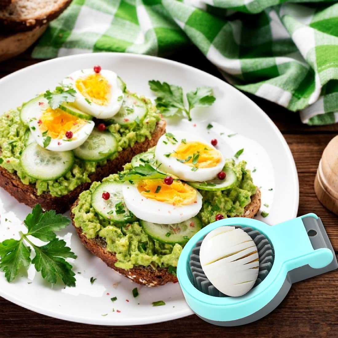 Fezf Coupe-Oeuf Multifonctionnel En Acier Inoxydable - Trancheuse Œufs Et Oignons