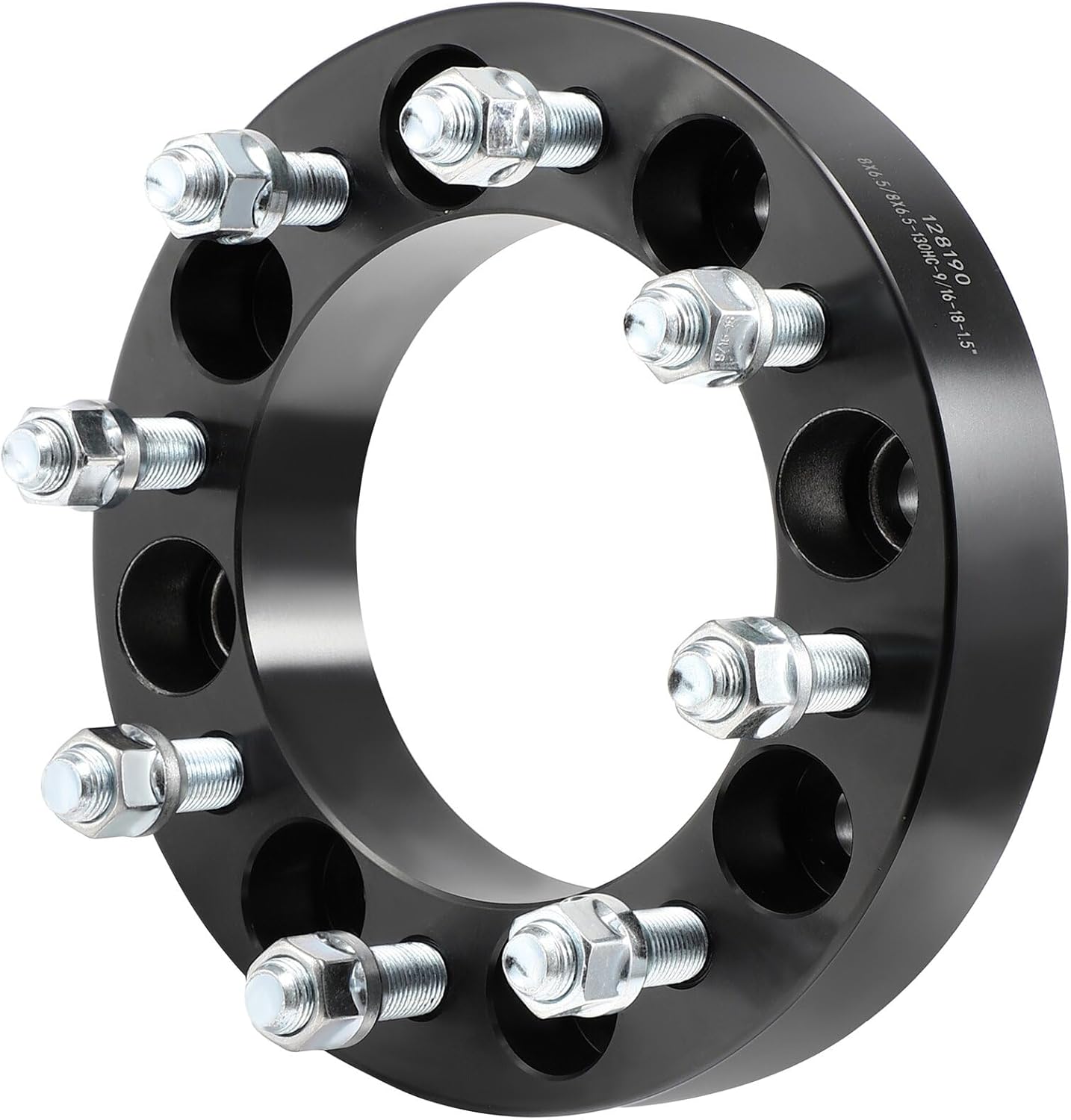 8Lug 1.5" Wheel spacers 8x6.5 Fit for Ford E-150 E-150 Econoline E-250 E-250 Econoline E-350 Club Wagon, 2pcs Black Wheel Spacers Adapters Bore 130mm with 9/16-18 Studs