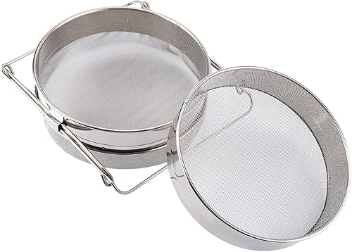 Miniatura 7 de Colador de miel, gran acero inoxidable de doble capa, tamiz de miel, extractor de miel, colmena de abeja, herramienta de colmena de miel, juego de