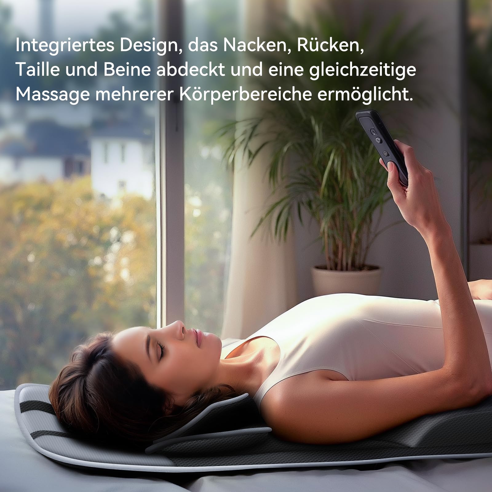 Tech Love Massagematratze Hochwertige Massagematte mit Verschiedenen Modi, Einfache Bedienung, Perfekt für Erholsamen Schlaf und Tägliche Entspannung
