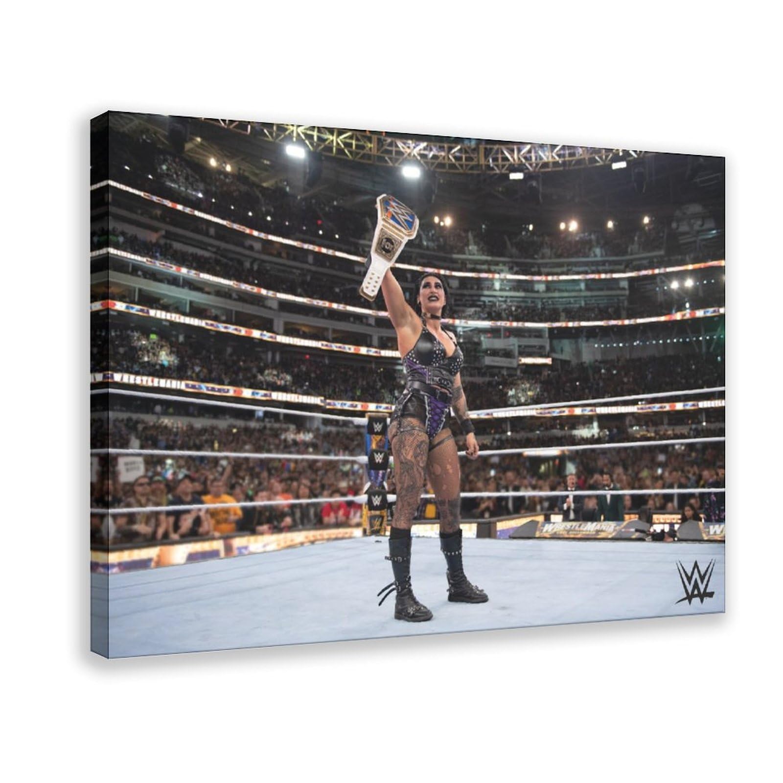 Hgklbg Frame-Style Wrestler Rhea Ripley Poster Canvas Poster Office Decor Gift