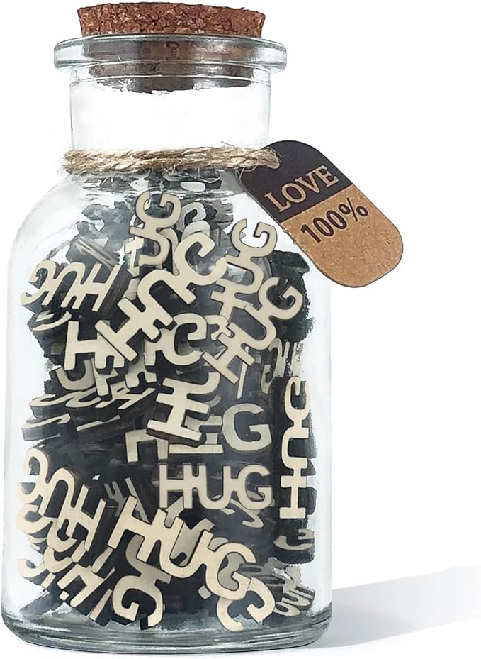 7oz Umarmungen in einem Glas, geben Sie eine Umarmung, Jar der Umarmungen Geschenk-Glas für Freunde, Thinking of you Geschenke für Frauen, lustige Geschenke zum Geburtstag