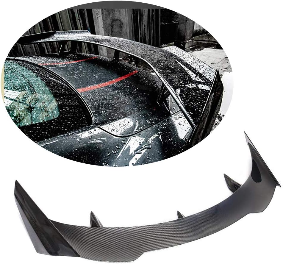 Trunk Spoiler fits Ford Mustang Coupe 2015-2019 Carbon Fiber CF Rear Boot Lid Highkick Spoiler Wing Lip