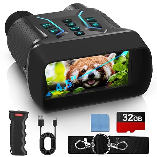 HURYSIN Night Vision Goggles 4K UHD 4.5' Screen