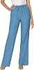 Woman Within Plus Size Wide-Leg Drawstring Denim Pants