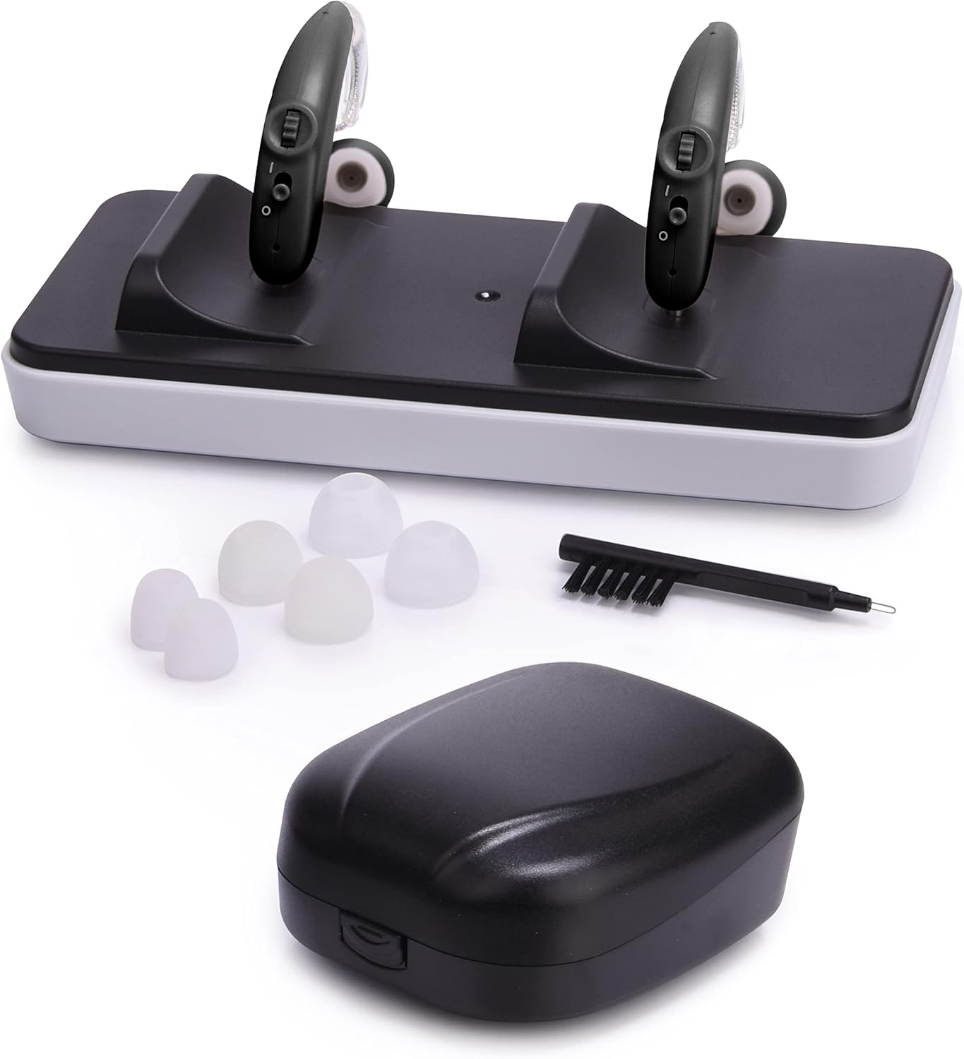 RCA OTC Hearing Aid Pair Rechargeable, Discreet, BehindTheEar Hearing Aids