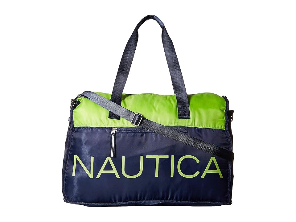 

Nautica New Tack Color Block Weekender (Indigo) Duffel Bags, Blue