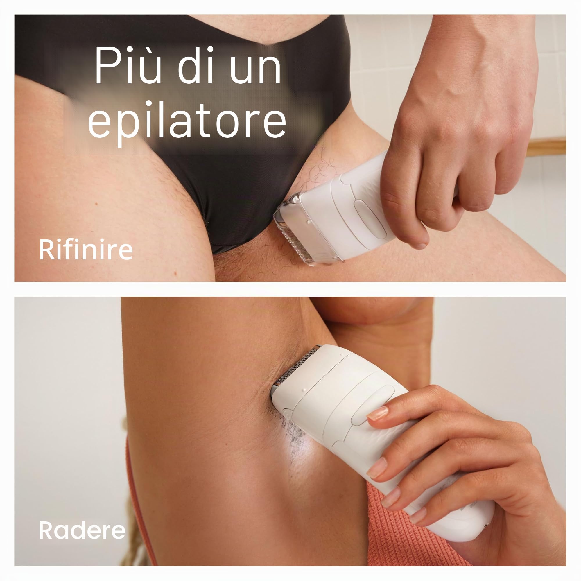 Braun Silk-épil 7 SE7-041 - Epilatore a testa larga, con testina e pettine per rasoio, colore: argento