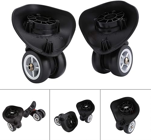 Miniatura 5 de Alomejor 2 piezas de repuesto de rueda de equipaje de rueda de maleta por Valigia Trolley derecha e izquierda