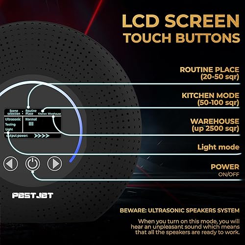 Miniatura 9 de Nuevo diseño 2023 Potente ratón ratón, rata, murciélago, ardilla, repelente de insectos, LCD, para exterioresinteriores, electrónico, repelente de