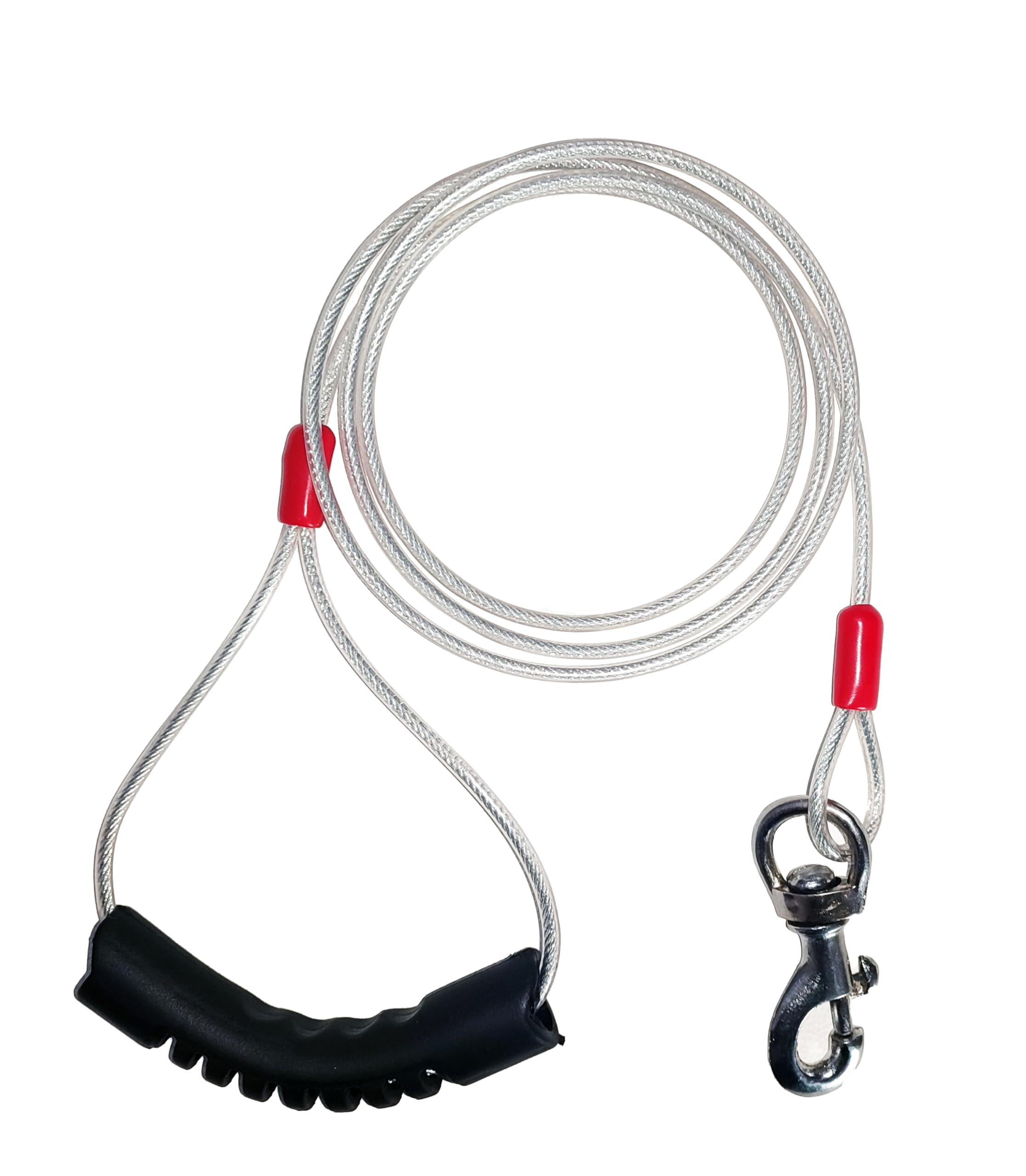 Petmaestro PVC Coated Steel Wire Dog Leash, Lightweight, Chew-Proof - 5ft, Heavy Hook (B0DD7RSXNY) Amazon Price History, Amazon Price Tracker