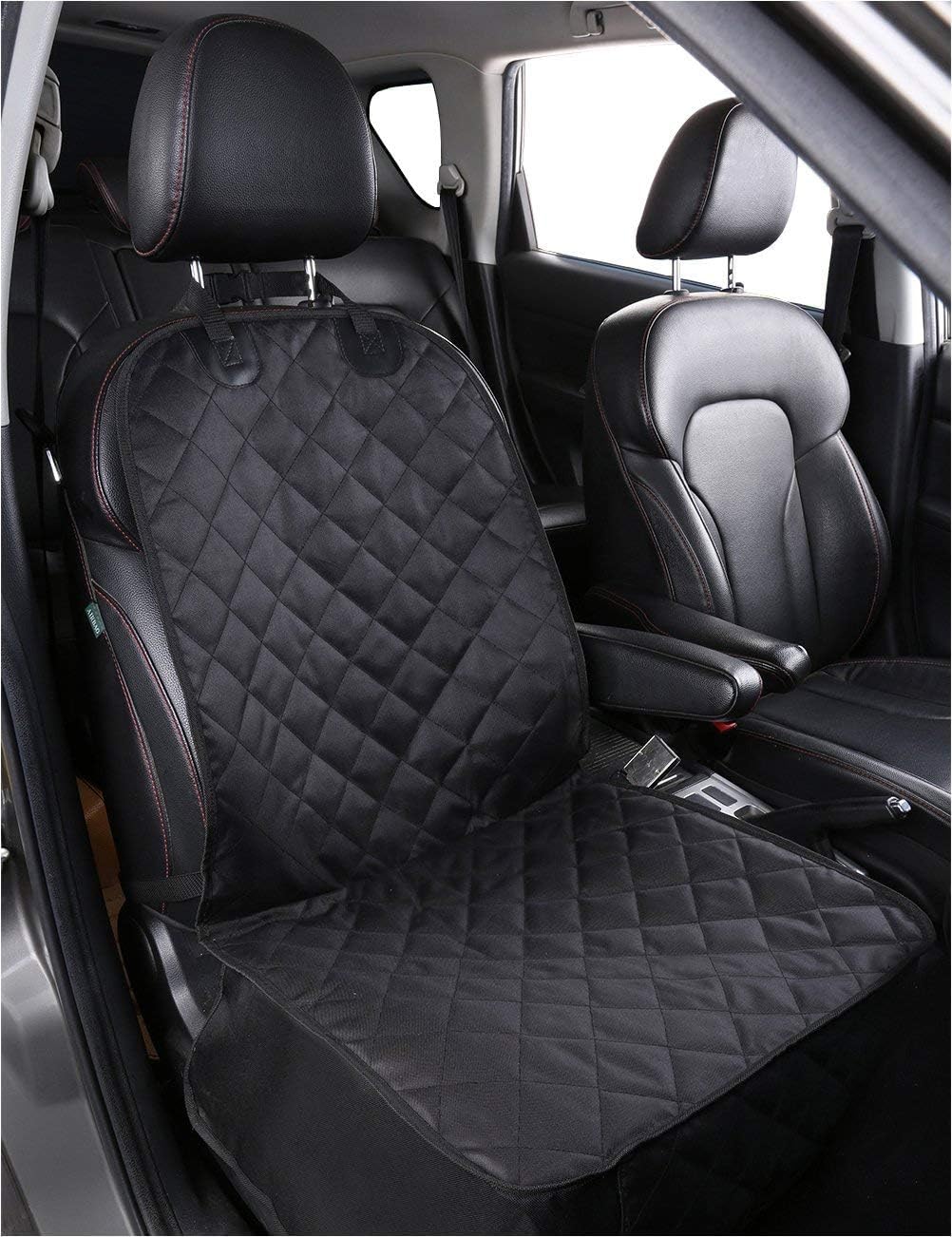 Alfheim Coussin Siège voiture anti usure pour Animaux De Compagnie/Chien, Ancrage Fixe De Caoutchouc Fond Anti-Dérapant Et ceinture De Sécurité, réglable (avant Et séparé Unique Utilisation)