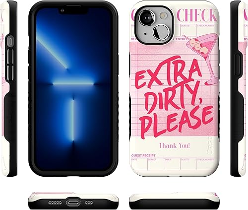 Vista 951 de Casely Funda para iPhone 13 Compatible con MagSafe Color Splash de medianoche Funda retro abstracta Color de medianoche Splash Abstracto