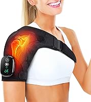 ERHIVORA Cordless Heated Shoulder Wrap with Massage - FSA HSA Eligible, Pain Relief for Rotator Cuff & Frozen Shoulder