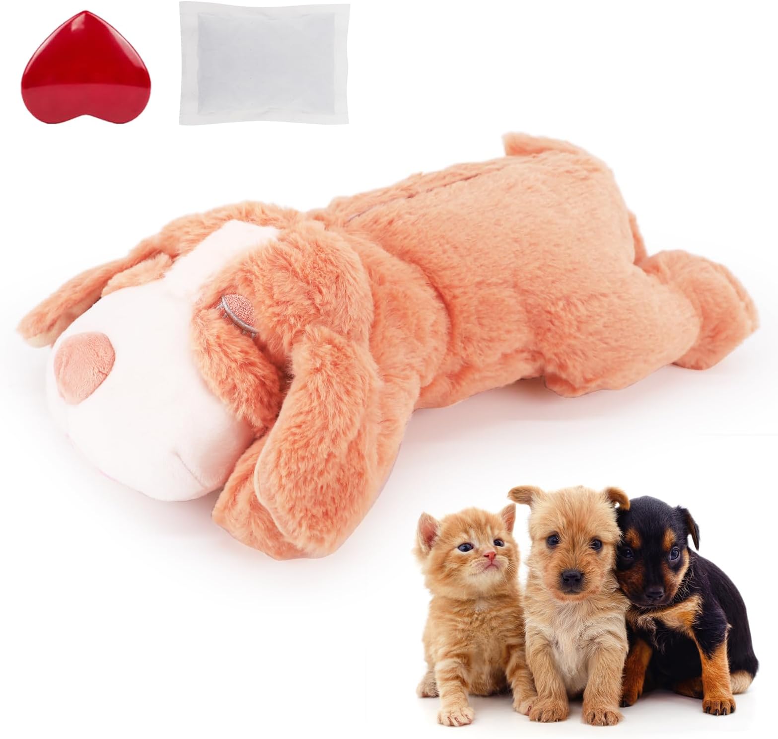 Pet Supplies Moropaky Heartbeat Toy Puppy Heartbeat Stuffed Animal
