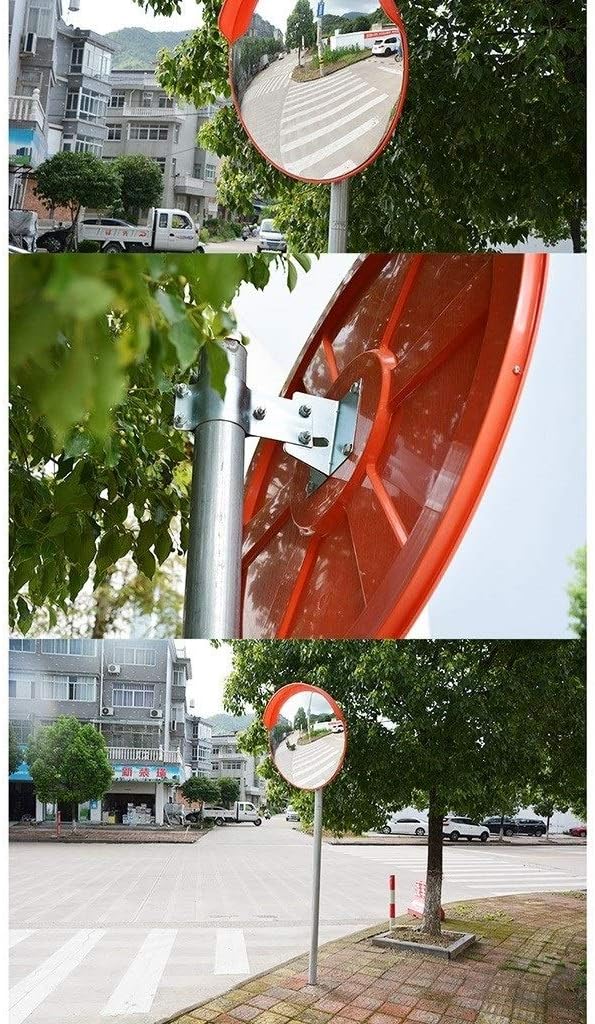 80cm ガレージ安全ミラー、PC 視野拡大 広角レンズ 【ドーム】 歩道交差点ブラインドスポットミラー 高速道路交通