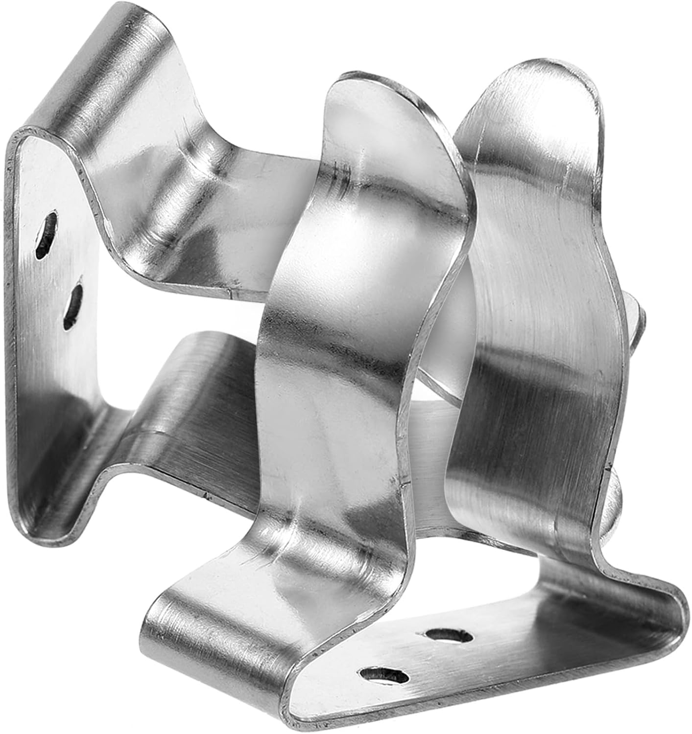 2pcs Stainless Steel 304 Paddle Holder Clips for Kayak and Canoe, Universal Deck Mounted Fixed Paddle Buckle, Sturdy Boat Oar Clamp for Water Sports Accessories