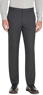 Van Heusen Men's Slim Fit Stretch Flat Front Traveler Pant
