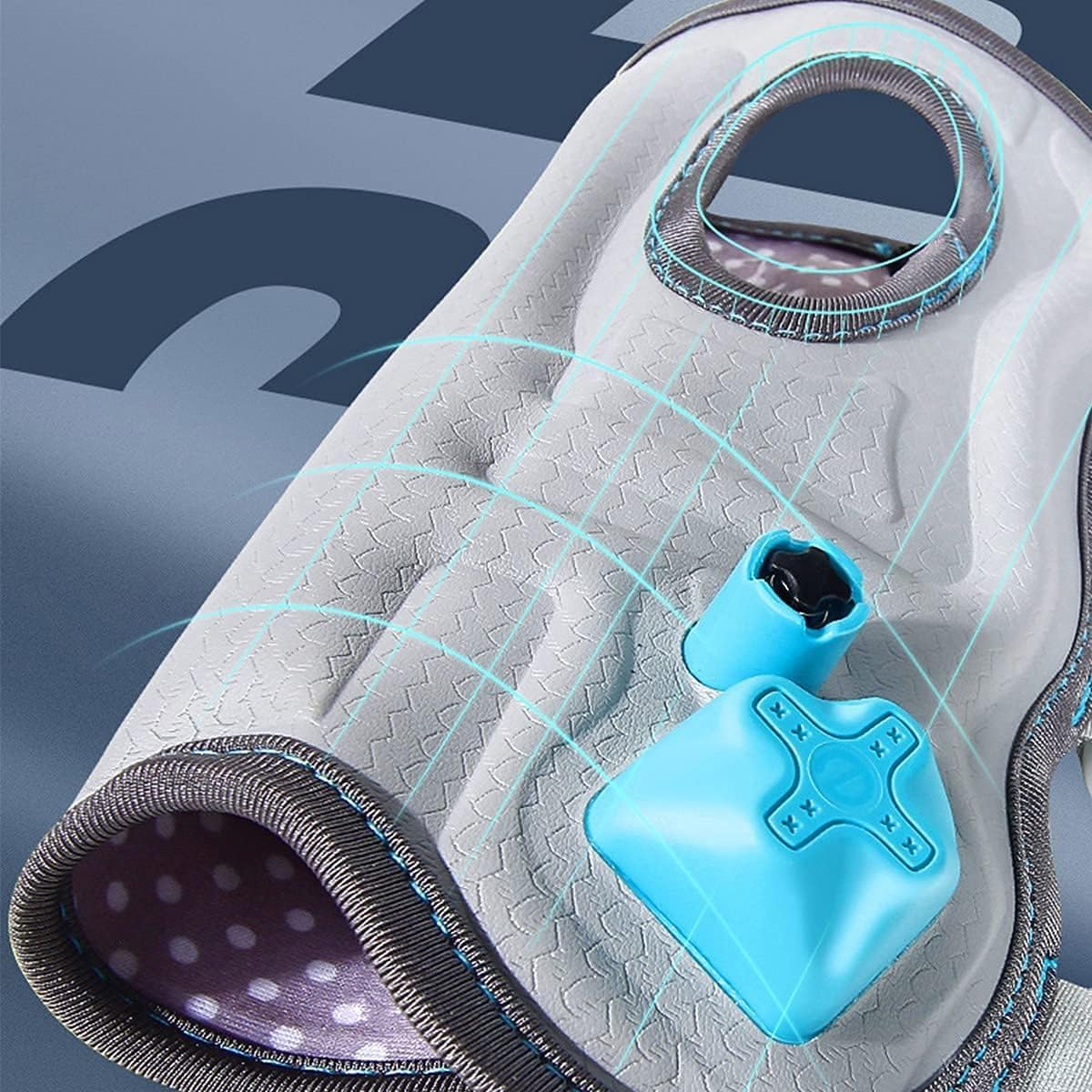DKULMN Drop Foot Brace, Foot Drop orthosis La Tobillera Inflable es Ajustable,Drop Foot Brace Foot Drop Orthosis Tobillera de Apoyo,Right,S/M
