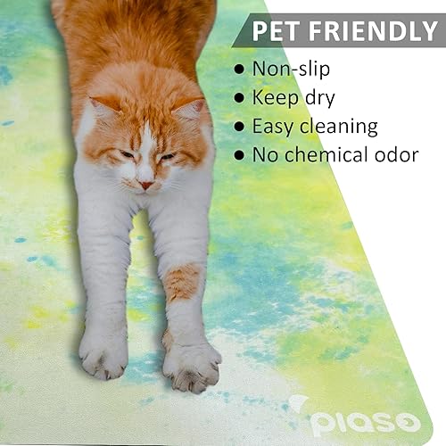 Miniatura 4 de Esterilla de yoga de viaje antideslizante, esterillas de fitness de pilates, ecológicas de 0.059 in de grosor para mujeres, esterillas de ejercicio