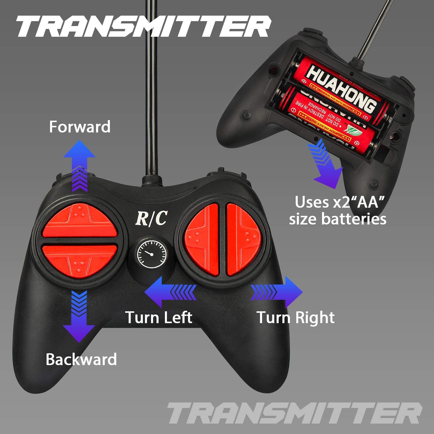 GaHoo Remote Control Car for Kids - Durable Non-Slip Off-Road Shockproof High-Speed RC Racing Car - All Terrain Electronic RC Car Toy Gifts for 3 4 5 6 7 8 Year Old Boys Girls (Dark Blue) : Toys & Games