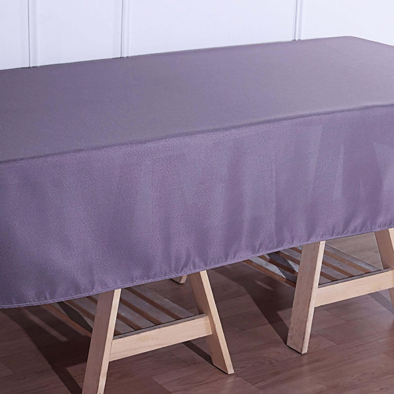Efavormart Rectangle Tablecloth, 60"x102" Stain & Wrinkle Resistant Washable Table Cloth, Oblong Decorative Polyester Fabric Table Cover for Dining, Party, Wedding & Baby Shower- Amethyst