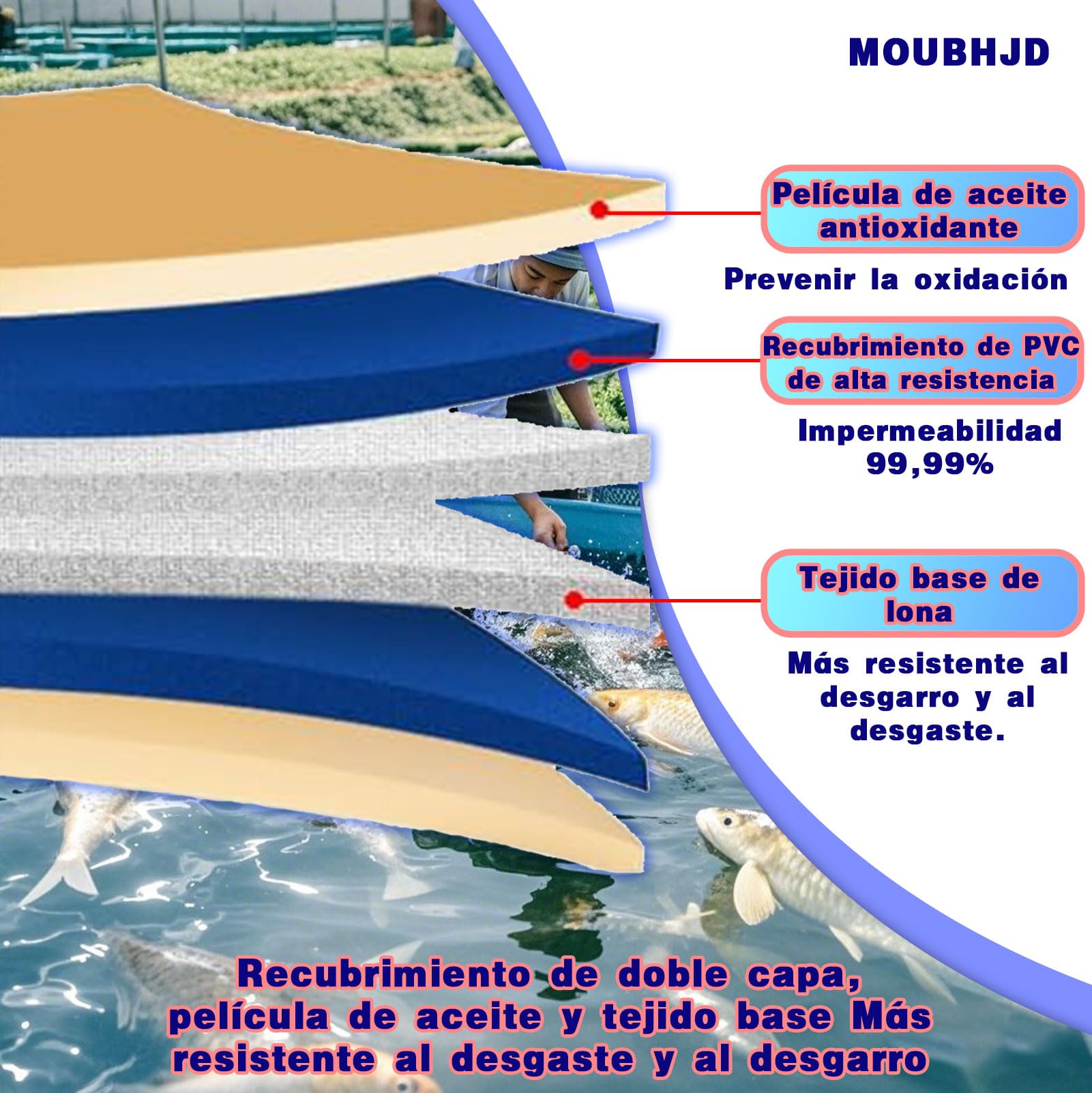 Acuario Grande De PVC/Lienzo,Genérico Estanque de Acuario Grande para Interior,Piscina Ornamental con válvula de Drenaje,para criar koi,riego,Almacenamiento de Agua（tamaño:L200xW150xH40cm