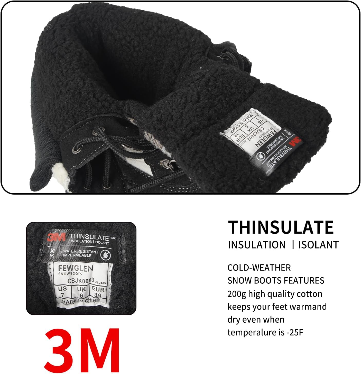 Womens Winter Snow Boots Waterproof Insulated Shell Duck Boots For Women Warm Boots Cold Weather