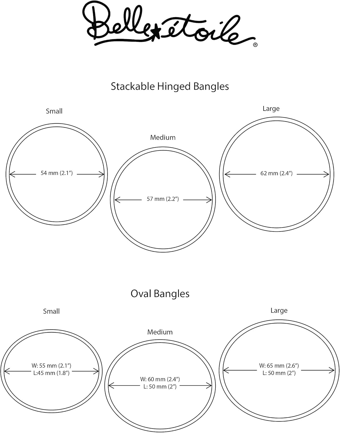 Belle Etoile Leilani Bangle Blue Bracelet Size: 6.5 Inches