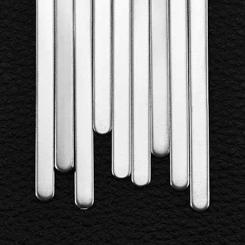 Miniatura 4 de Hicarer 18 pulseras ajustables de acero inoxidable para hacer joyas, 1/5 x 6 pulgadas, Acero inoxidable