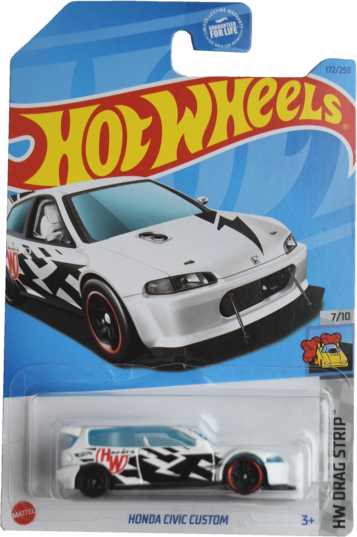 Honda Civic Custom, HW Drag Strip 7/10 [White] 172/250