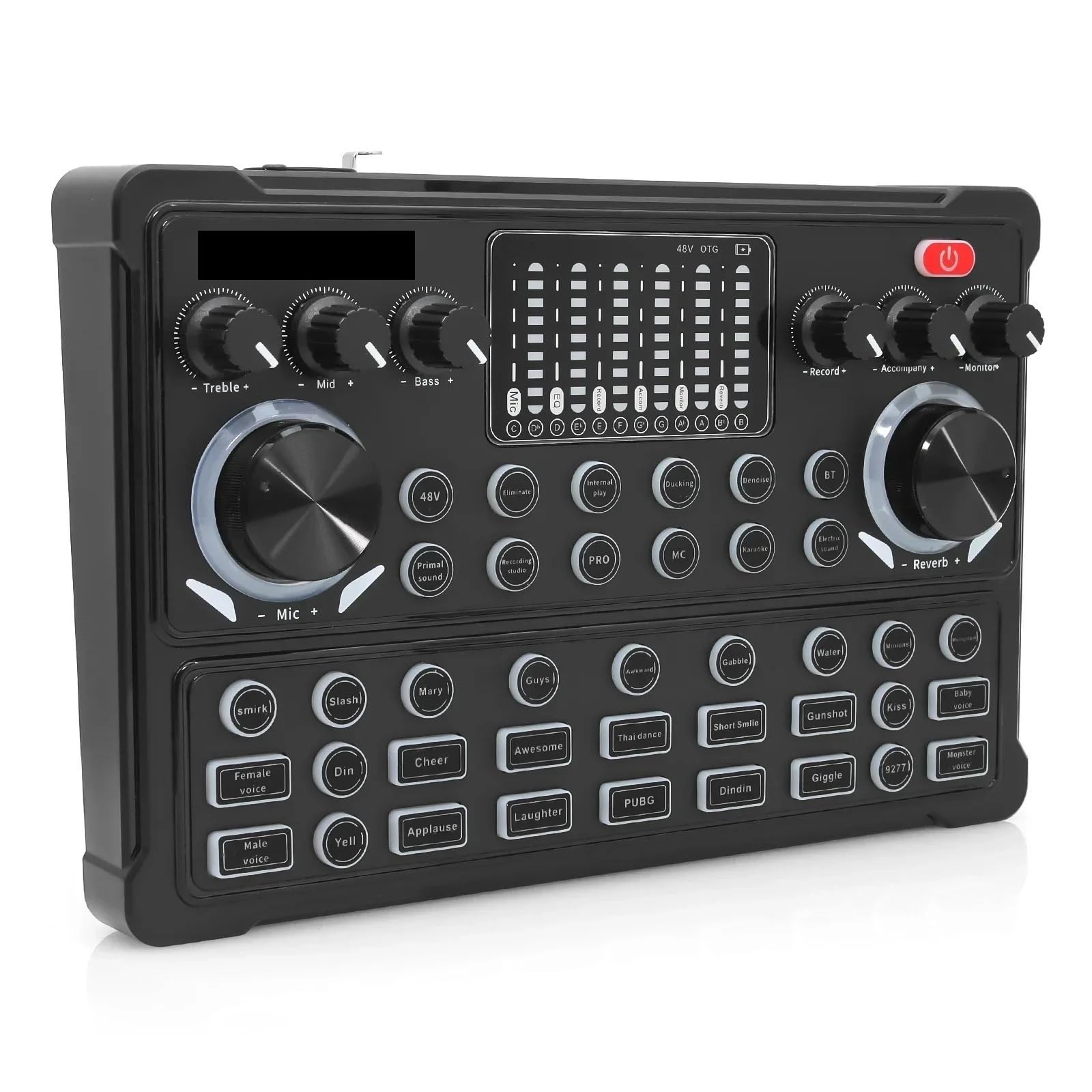Mixer professionale, scheda live, controller DJ, attrezzatura for streaming live, podcast, giochi, canto, registrazione per Professionisti