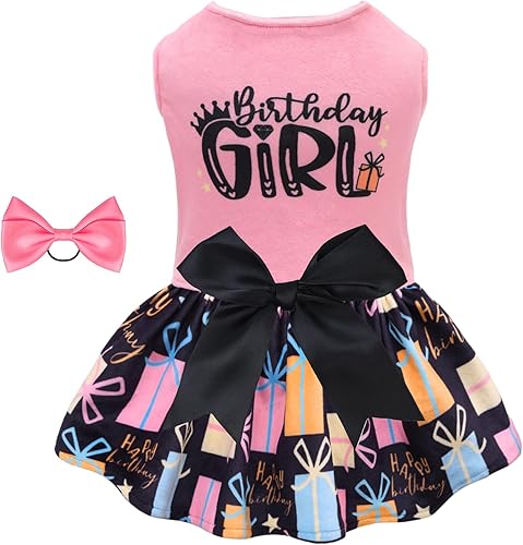 Miniatura 21 de CuteBone - Vestido de terciopelo para perros pequeños, para cachorros, ropa rosa para perros CVA02M-D