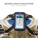 Humble® Universal Scooty & Scooter Mobile Holder Touch-Friendly Water-Resistant Phone Mount with Storage Pocket and Anti Slip Handlebar Grip for Activa, Jupiter, Access, Fits Up to 6.8 Inch (Black) gallery image
