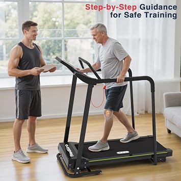 Redliro Foldable Exercise Treadmills with Handrails Home Fitness Walking Running Machine
