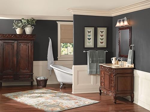 Miniatura 6 de Moen YB8424ORB Weymouth - Toallero individual de 24 pulgadas, 24 pulgadas, bronce aceitado