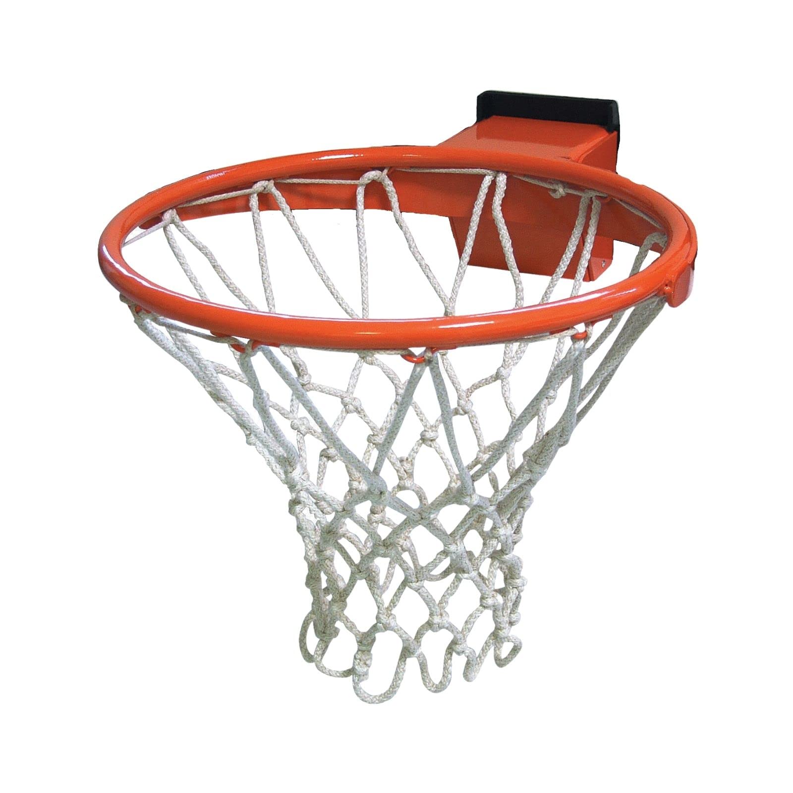 Wip Sport - Canestro da Basket Regolamentare Reclinabile con Anello in Tondo Pieno, Protezione Antifortunistica Brevettata, Sistema di Sgancio con Molle e Cordino per Attacco Rete, 45 cm di diametro