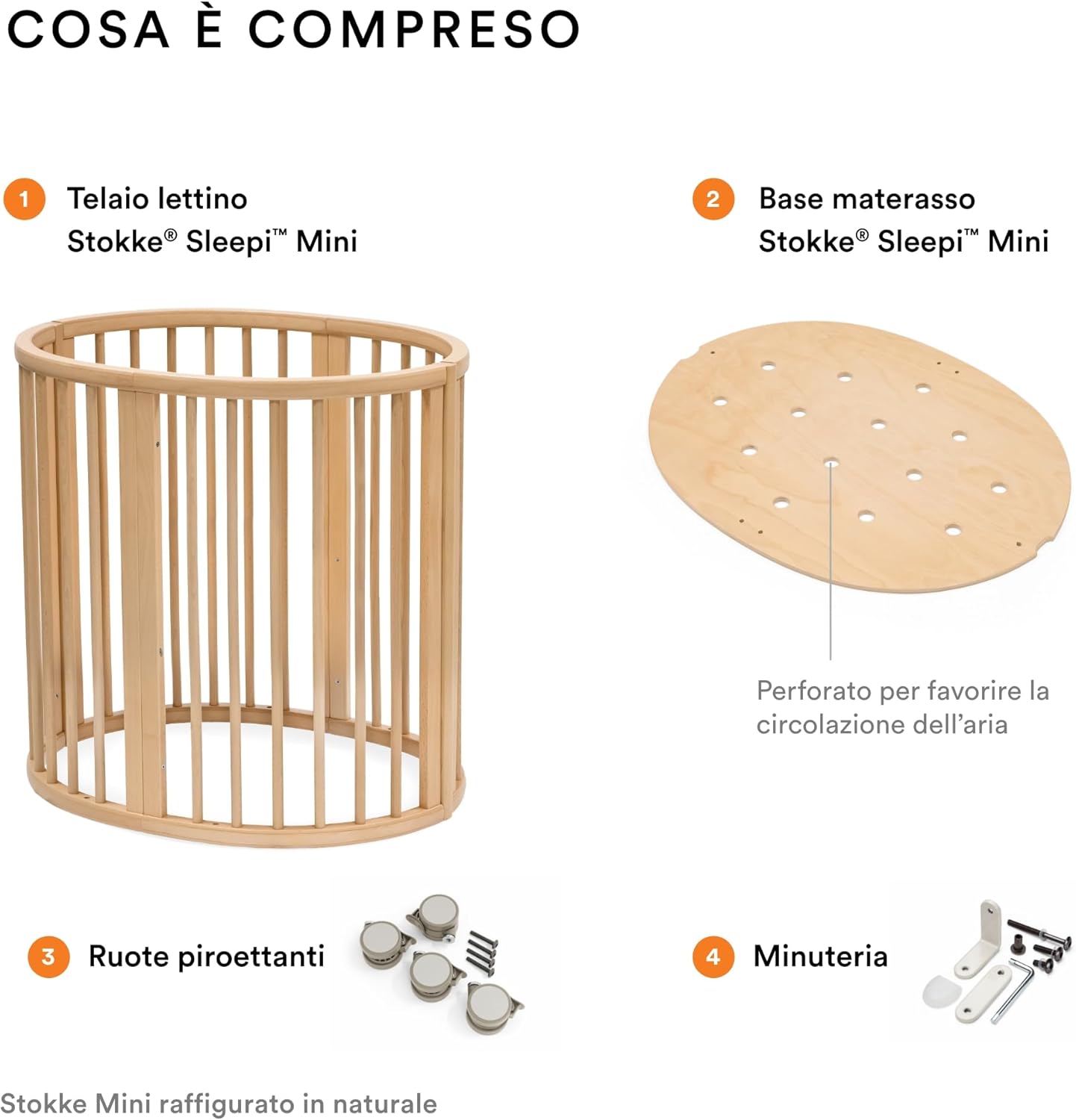 Stokke Sleepi Mini Crib Included Components