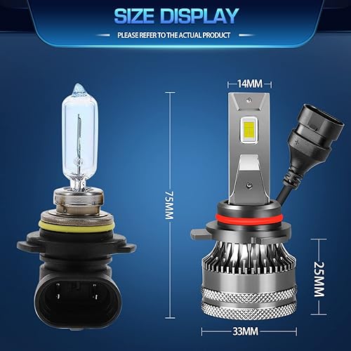 Miniatura 6 de HMCYCI Compatible con bombillas LED HONDA CIVIC (2016-2020) para faros delanteros, haz alto 9005 H11 de haz bajo + luz antiniebla H11, súper