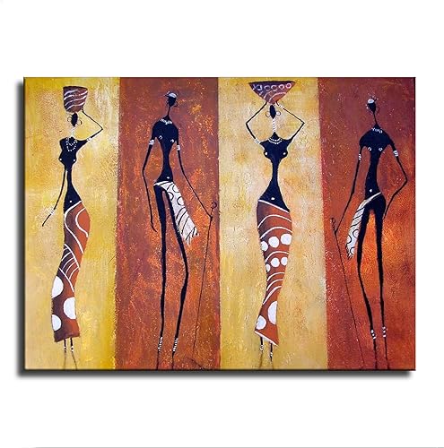 Miniatura 1 de Mural africano retro africano tribal africano, póster moderno en lienzo para decoración de pared, póster estético para el hogar, sala de estar,