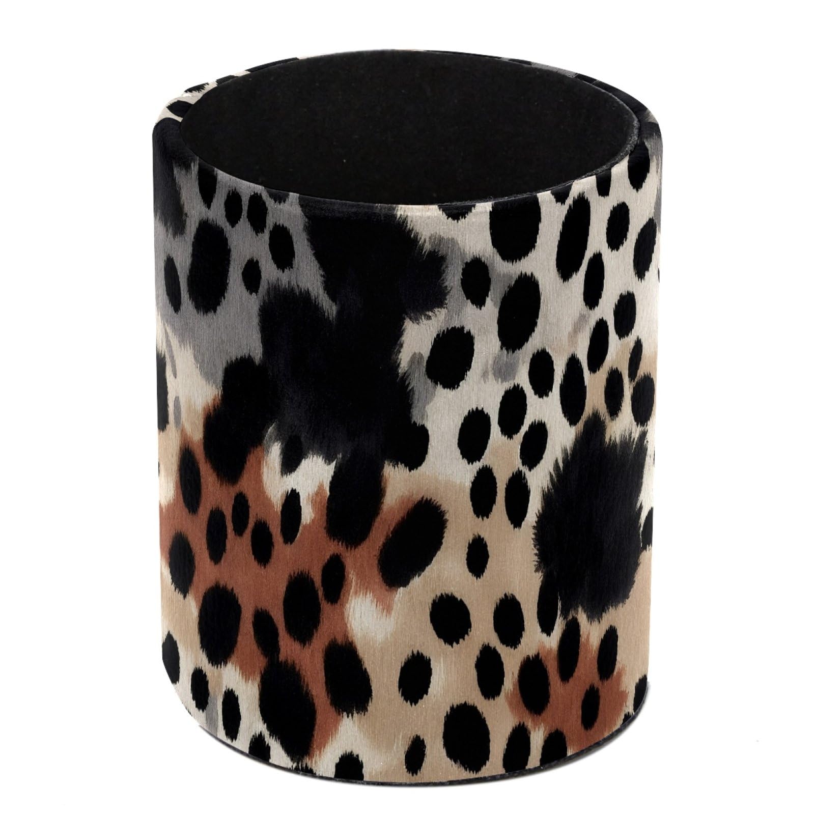 FWJZDSP Leopard Print Pencil Cup Pen Organizer Makeup Brush Holder for Office Home Countertop Desk Accessory Storage