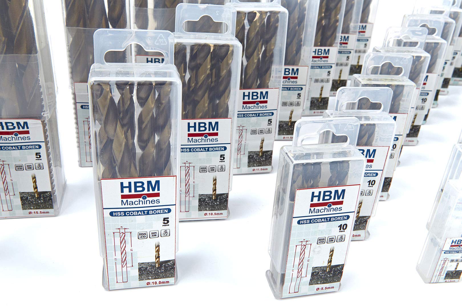 hbm 3,4 mm. foret au cobalt, emballé par 10 pièces