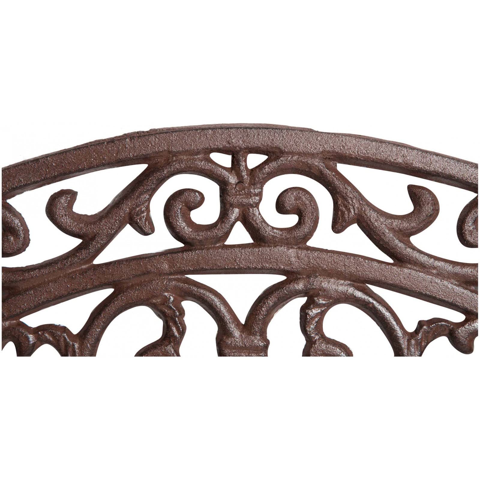 Biscottini Zerbino ghisa grande 68,5x32x1,5 cm - Zerbino ingresso esterno - Zerbini in ghisa esterno - Tappetino ingresso casa mezzaluna - Pulisci scarpe metallo