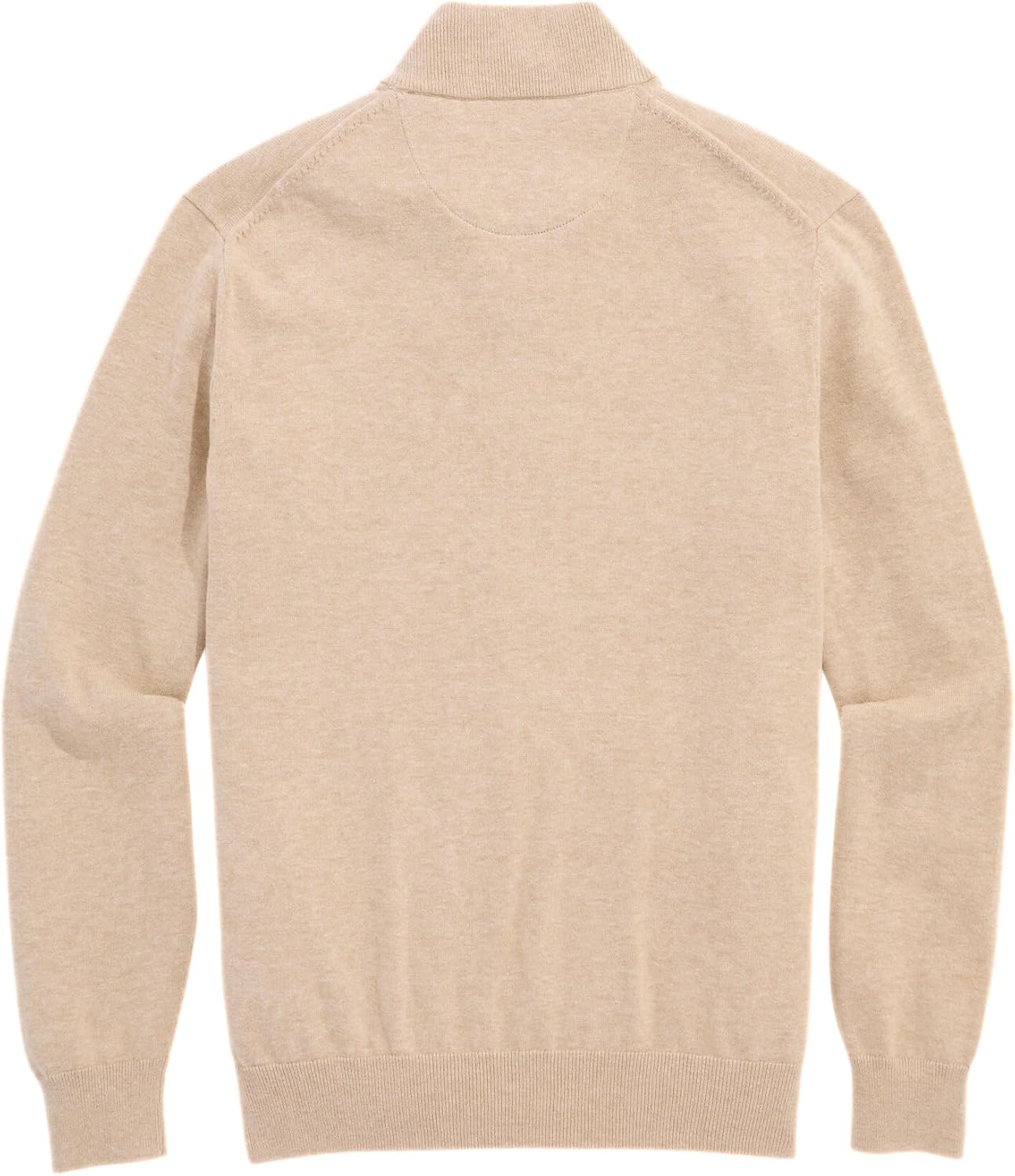 Vineyard Vines Mens Boathouse Tipped Quarter-Zip Sweater - Image 3