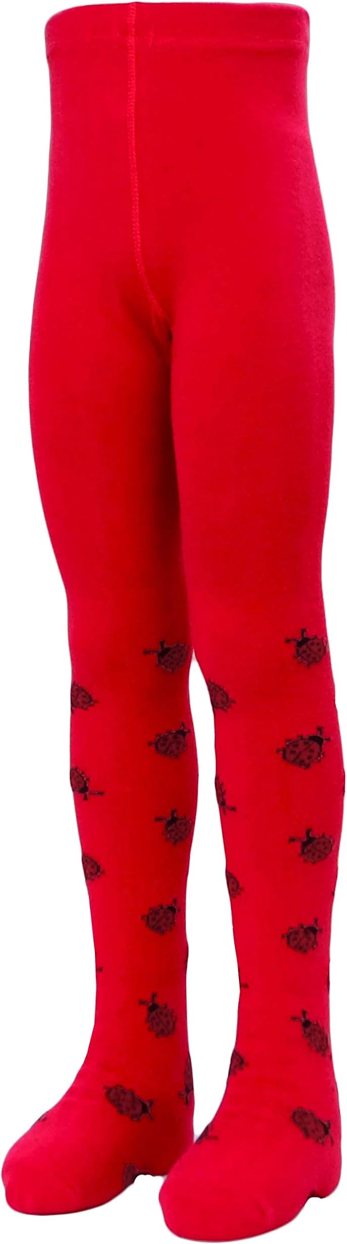 VEGA Top quality Combed cotton tights BUMBLEBEE, Red, Adjustable waist (56-62cm, 22-24in)