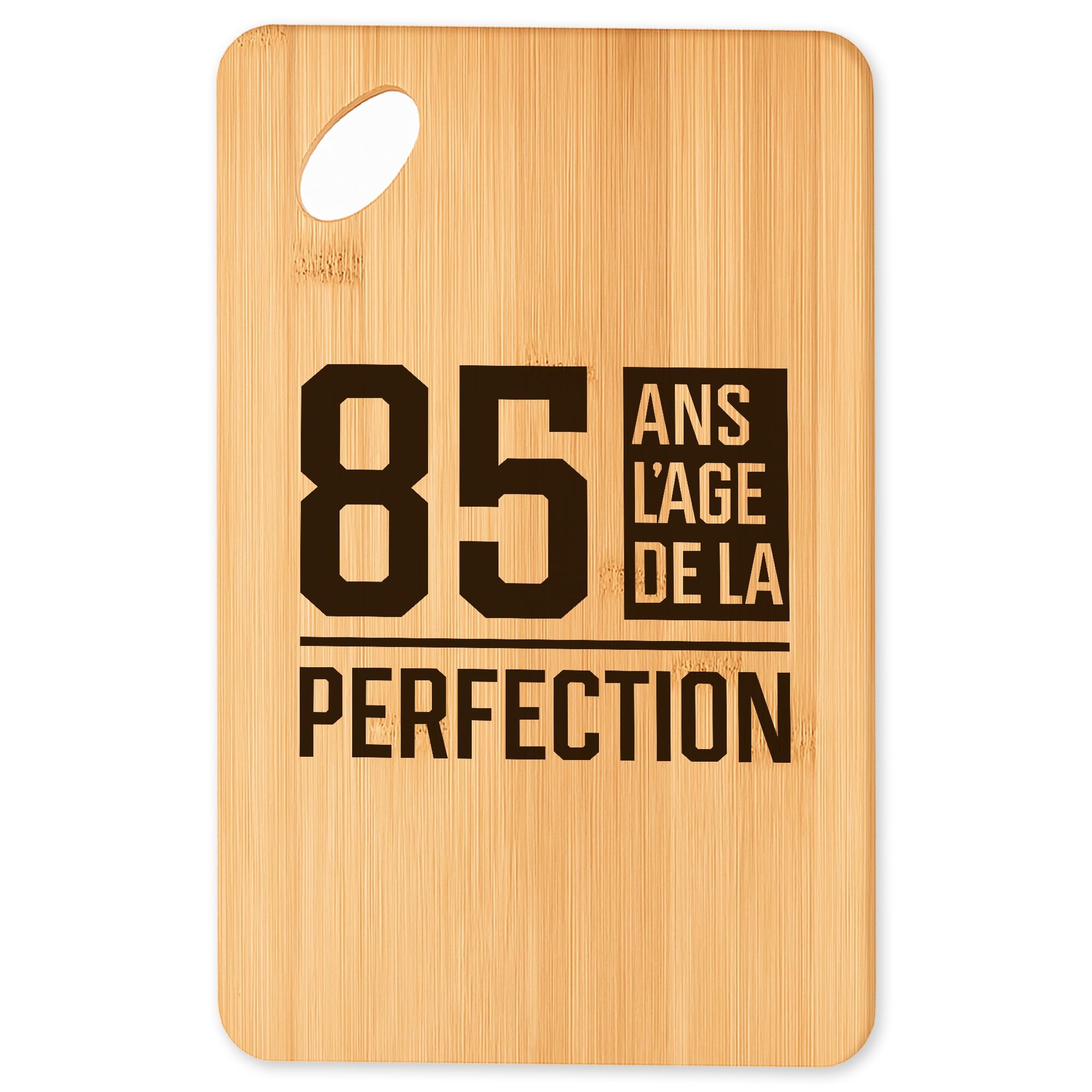 Planche à découper 85 ans, le cadeau original plein d'émotion