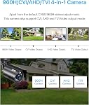 ZOSI 1080P CCTV Camera Outdoor Indoor Hybrid 4 in 1 HD TVI/CVI/AHD/CVBS Home Security Cameras System,Night Vision,Waterproof Metal Housing Bullet Cam For 960H,720P,1080P,5MP,4K analog Surveillance DVR