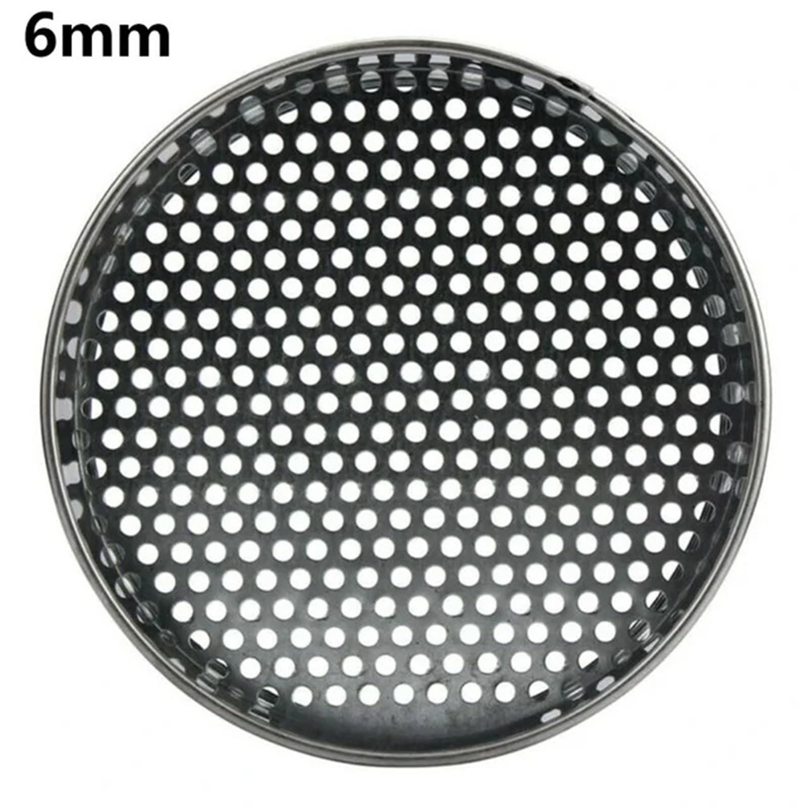 Tamis à Farine 1 pièce Jardinage Métal Maison Jardin Plantes Énigme Sol Maille Séparation des matériaux Grossiers(Round Hole 6mm)